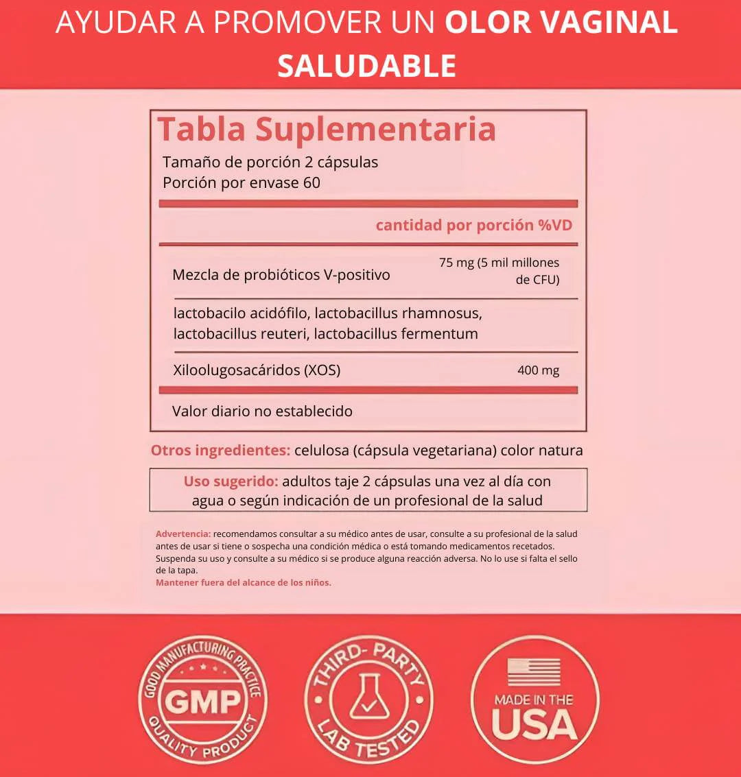 URO Probióticos Vaginales 60Cap.